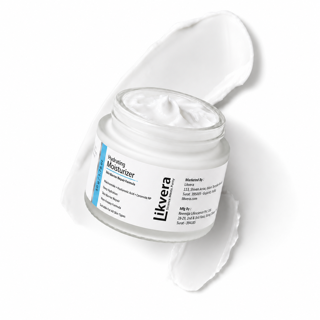 Face Moisturizer Cream with Niacinamide, Hyaluronic Acid & Ceramide NP – Hydrating