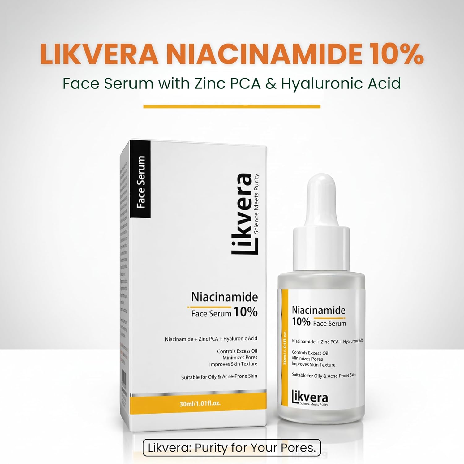 Niacinamide 10% Face Serum with Zinc PCA & Hyaluronic Acid