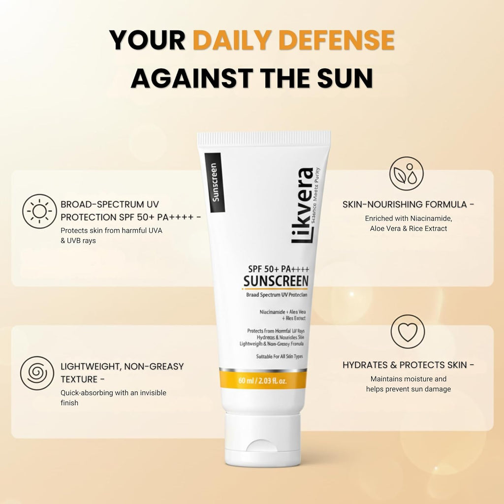 SPF 50+ PA++++ Sunscreen for Face & Body