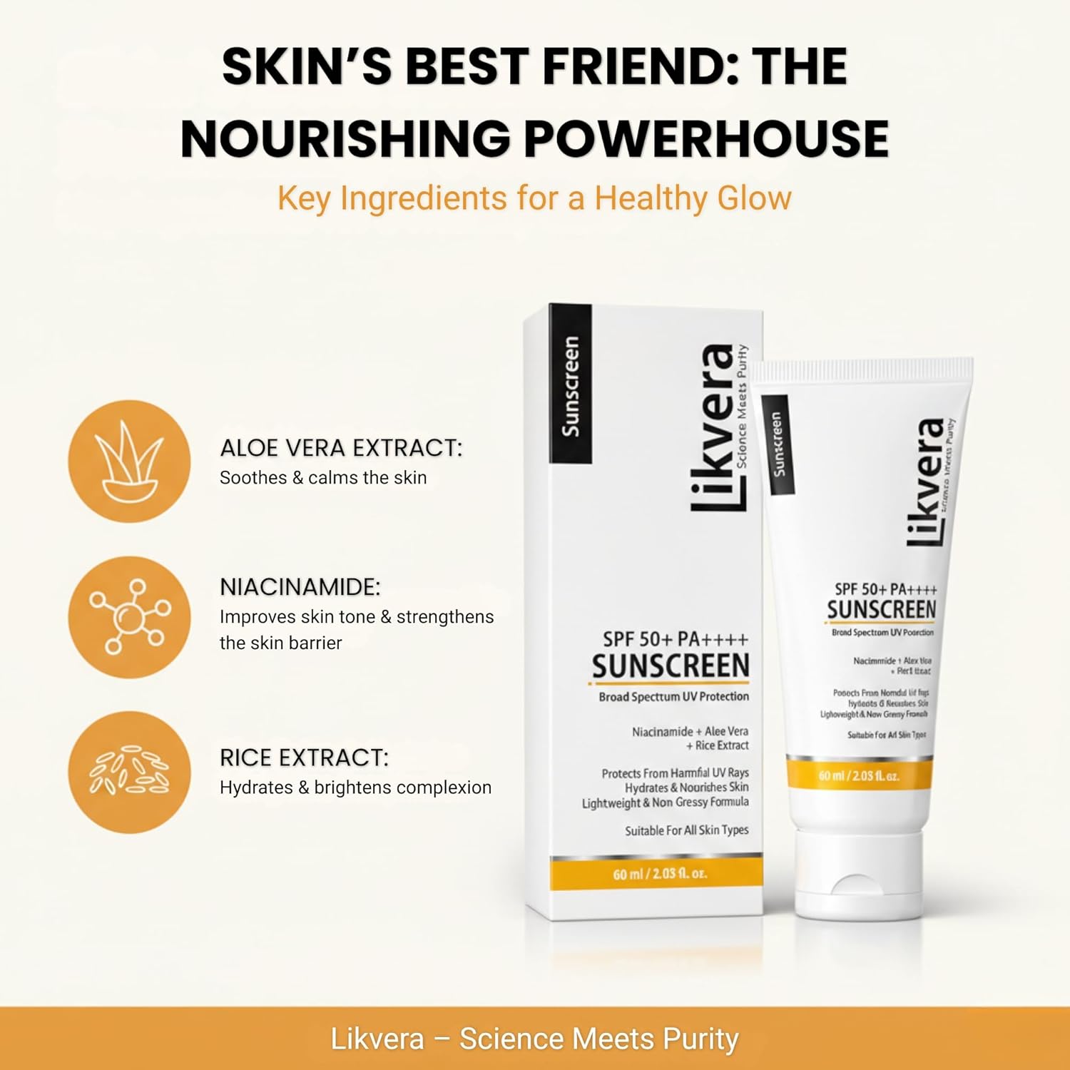 SPF 50+ PA++++ Sunscreen for Face & Body