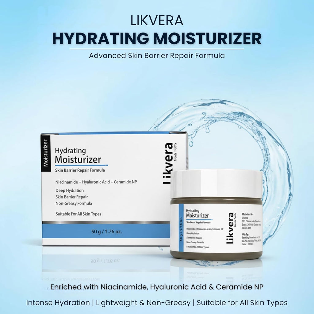 Face Moisturizer Cream with Niacinamide, Hyaluronic Acid & Ceramide NP – Hydrating